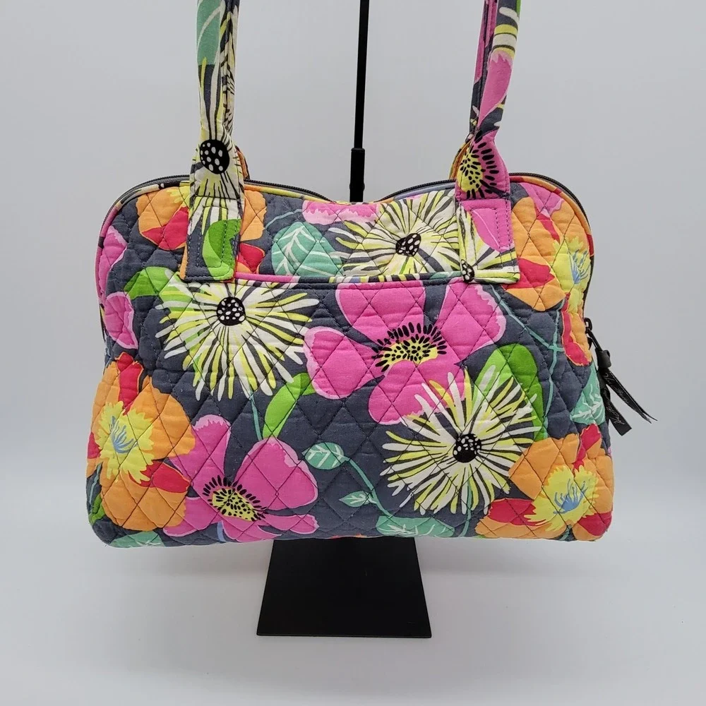 Vera Bradley Purse Shoulder Handbag Jazzy Blooms 12